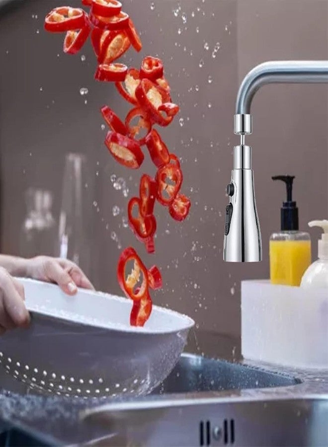 CRAYLUXE 360° Movable Faucet Extender | Flexible Tap Extension with Rotatable Water-Saving Nozzle | Adjustable Universal Splash Filter for Kitchen & Bathroom Use - Image 4
